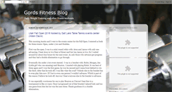 Desktop Screenshot of gordsfitnessblog.blogspot.com