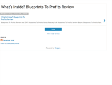 Tablet Screenshot of blueprintstoprofitsbonuszzz.blogspot.com