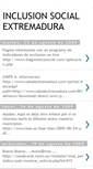 Mobile Screenshot of inclusionsocialextremadura.blogspot.com