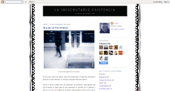 Desktop Screenshot of lainescrutableexistencia.blogspot.com