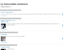 Tablet Screenshot of lainescrutableexistencia.blogspot.com