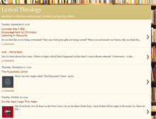 Tablet Screenshot of lyricaltheology.blogspot.com