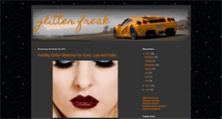 Desktop Screenshot of glitterfreak.blogspot.com