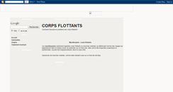 Desktop Screenshot of corps-flottants.blogspot.com