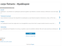 Tablet Screenshot of corps-flottants.blogspot.com
