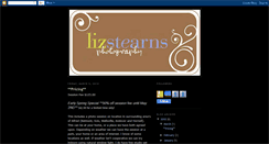 Desktop Screenshot of lizstearnsphotography.blogspot.com