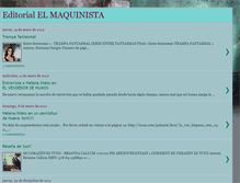 Tablet Screenshot of editorialelmaquinista.blogspot.com