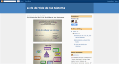 Desktop Screenshot of ciclodevidadelsistema-sig.blogspot.com