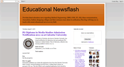 Desktop Screenshot of educational-newsflash.blogspot.com