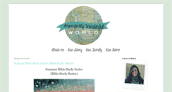 Desktop Screenshot of imperfectlywonderfulworld.blogspot.com