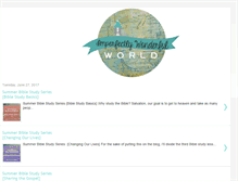 Tablet Screenshot of imperfectlywonderfulworld.blogspot.com