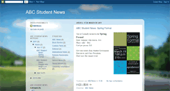Desktop Screenshot of abcstudentnews.blogspot.com
