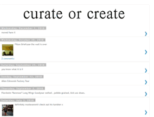 Tablet Screenshot of curateorcreate.blogspot.com