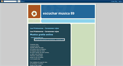 Desktop Screenshot of escucharmusica-89.blogspot.com