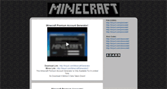 Desktop Screenshot of minecraftaccounts.blogspot.com