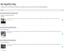 Tablet Screenshot of myqualityday.blogspot.com