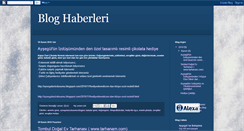 Desktop Screenshot of bloglardanhaberler.blogspot.com