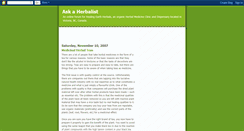 Desktop Screenshot of medicalherbalist.blogspot.com