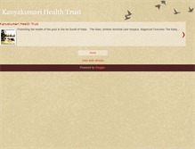 Tablet Screenshot of kanyakumari-health-trust.blogspot.com