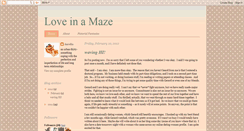 Desktop Screenshot of loveinamaze.blogspot.com