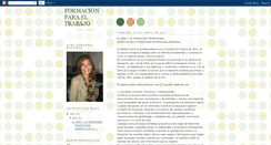 Desktop Screenshot of formacionparaeltrabajo.blogspot.com