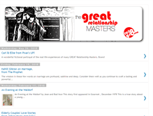 Tablet Screenshot of greatrelationshipmasters.blogspot.com