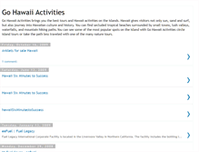 Tablet Screenshot of go-hawaii-activities.blogspot.com