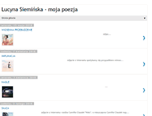 Tablet Screenshot of lucynasieminskapoezja.blogspot.com