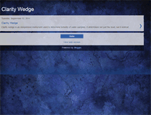 Tablet Screenshot of claritywedge.blogspot.com
