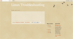 Desktop Screenshot of linux-troubleshooting.blogspot.com