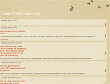 Tablet Screenshot of linux-troubleshooting.blogspot.com