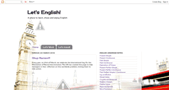 Desktop Screenshot of letsenglishandfun.blogspot.com