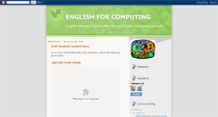 Desktop Screenshot of englishforcomputing.blogspot.com