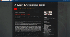 Desktop Screenshot of a-lagetkristiansandlions.blogspot.com
