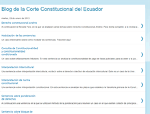 Tablet Screenshot of corteconstitucionalecuador.blogspot.com