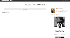 Desktop Screenshot of karolinantonina.blogspot.com