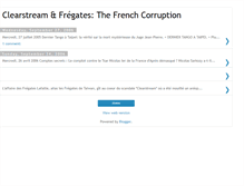 Tablet Screenshot of clearstreamthefrenchcorruption.blogspot.com