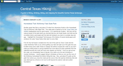 Desktop Screenshot of centexhiking.blogspot.com