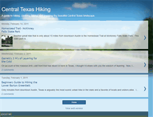 Tablet Screenshot of centexhiking.blogspot.com