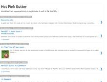 Tablet Screenshot of hotpinkbutter.blogspot.com