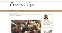 Desktop Screenshot of positivelyvegan.blogspot.com