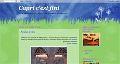 Desktop Screenshot of capricestfini.blogspot.com