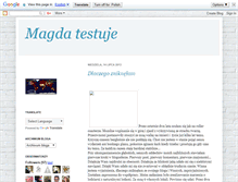 Tablet Screenshot of magdatestuje.blogspot.com