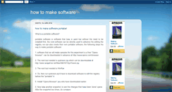 Desktop Screenshot of howtomakesoftware.blogspot.com