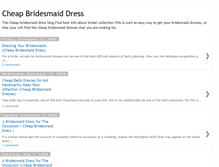 Tablet Screenshot of cheap-bridesmaid-dress.blogspot.com