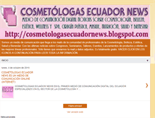 Tablet Screenshot of cosmetologasecuadornews.blogspot.com