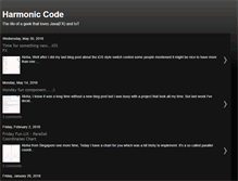 Tablet Screenshot of harmoniccode.blogspot.com