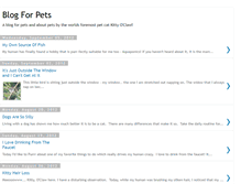 Tablet Screenshot of blogforpets.blogspot.com