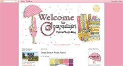 Desktop Screenshot of crazyquiltgirlfabricshop.blogspot.com