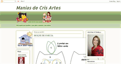 Desktop Screenshot of maniasdecrisartes.blogspot.com